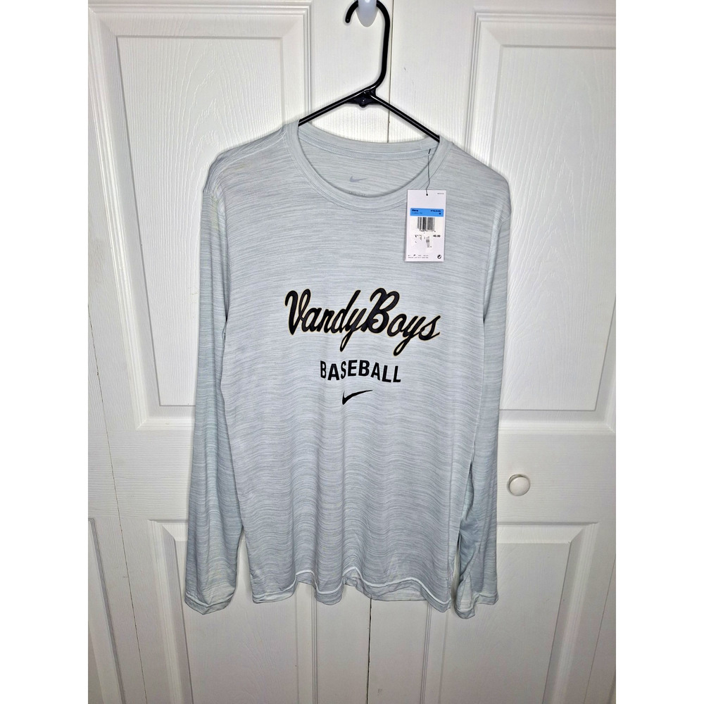 Nike Vanderbilt Commodores Baseball Vandy Boys Dri-FIT Shirt Men's M DJ2893-100